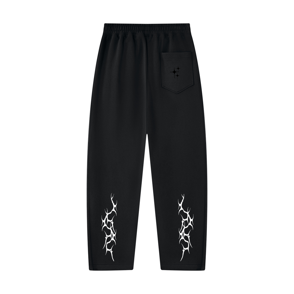 Unisex Tapered Straight Hem Sweatpants